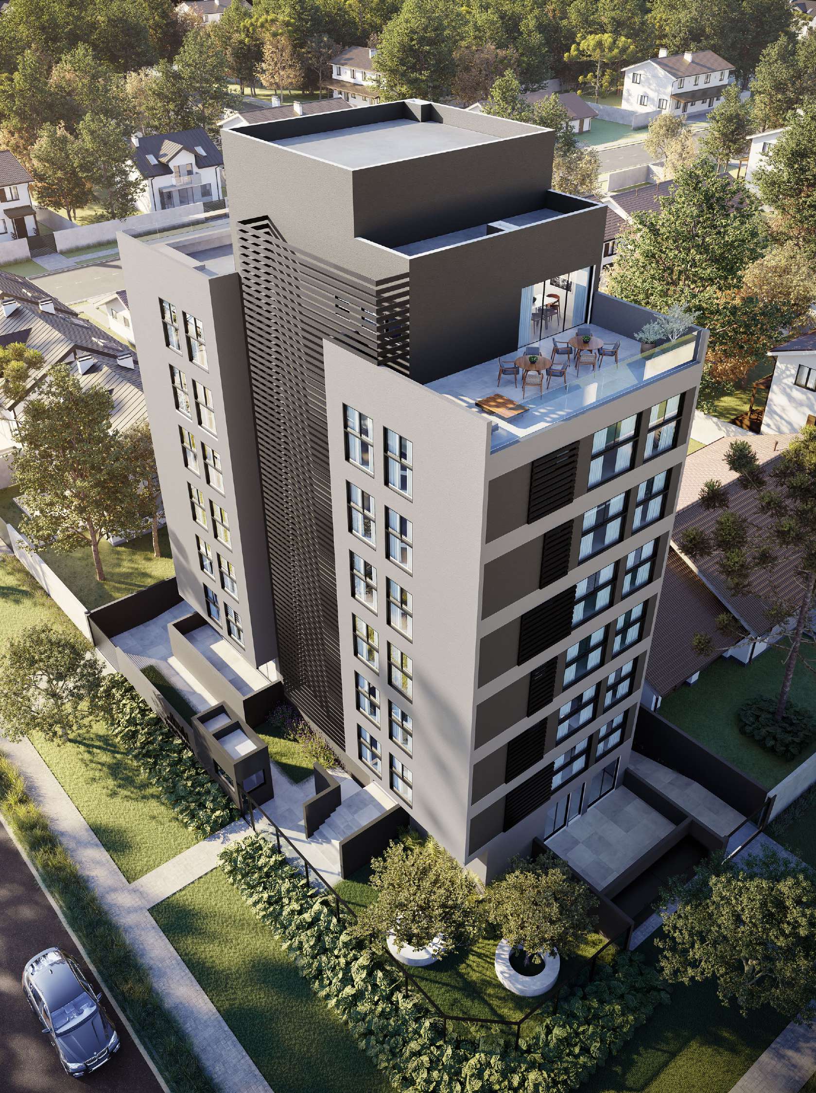 Renderização do Residencial Yokohama em Curitiba